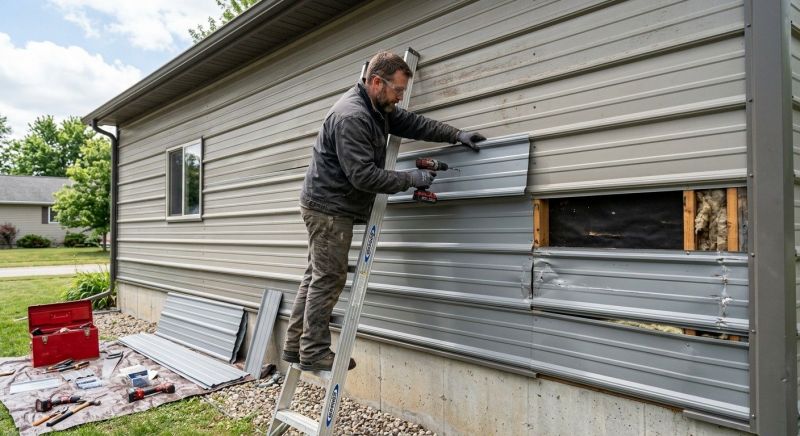 Our team working on Siding Service projects in Lithonia, GA
