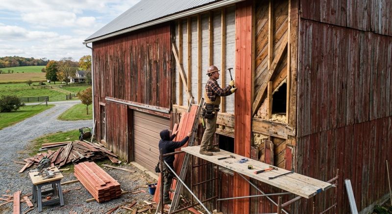 Barn Siding Replacement in Henry County, GA