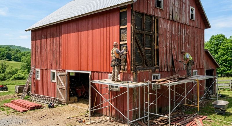 Barn Siding Replacement in Walton County, GA