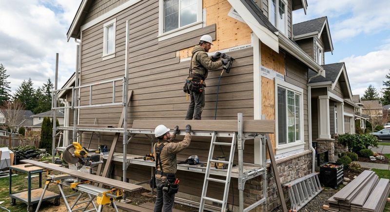 Faux Wood Siding Installation in Forest Park, GA
