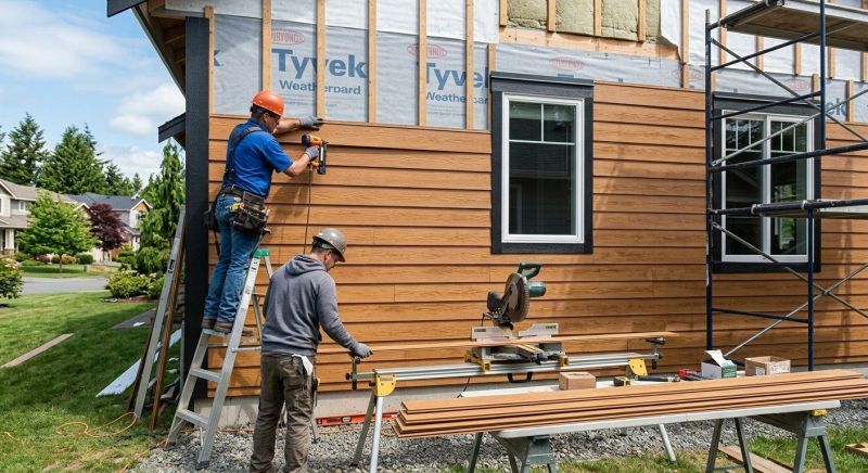 Faux Wood Siding Installation in Lilburn, GA