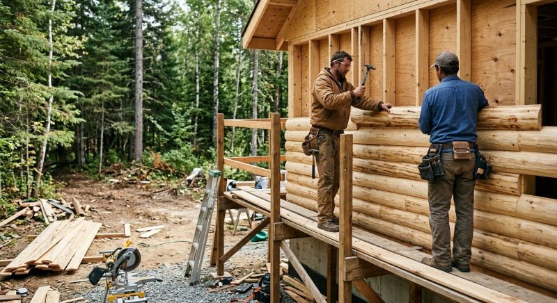 Log Siding Installation in Loganville, GA