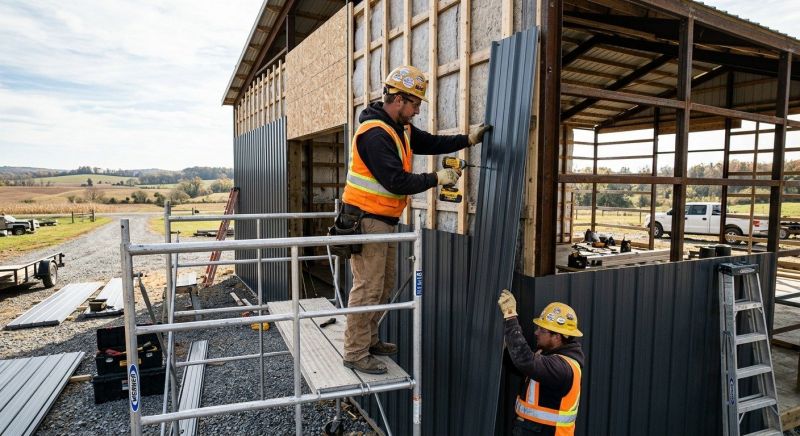 Metal Barn Siding Installation in Lithonia, GA
